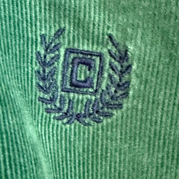 Vintage Chaps Ralph Lauren Green Corduroy Button Down Shirt Boys 18/20 - Picture 4 of 9